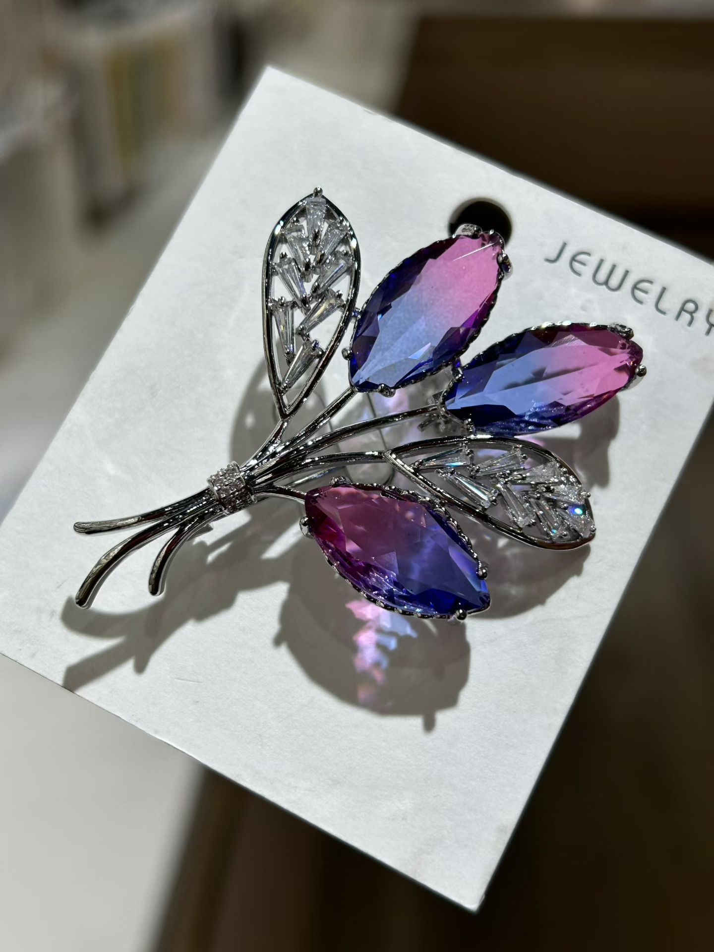 Beautiful Zirconia Brooches