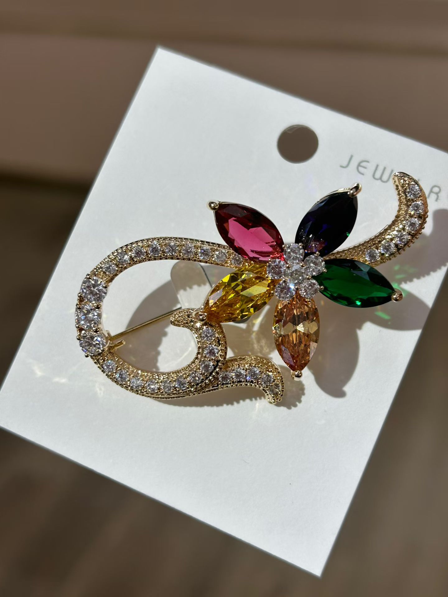 Beautiful Zirconia Brooches