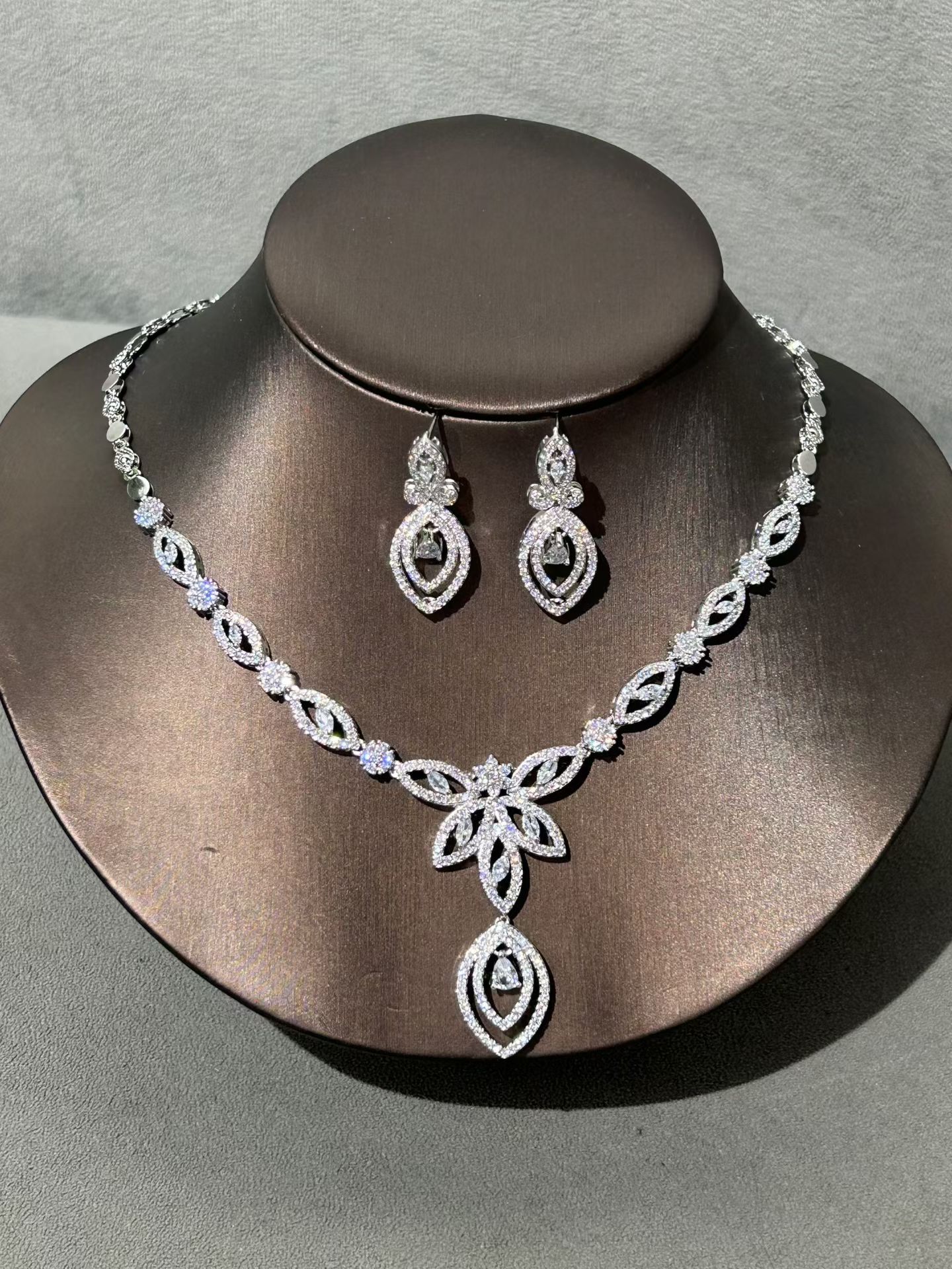 2pcs Zirconia Jewelry Set