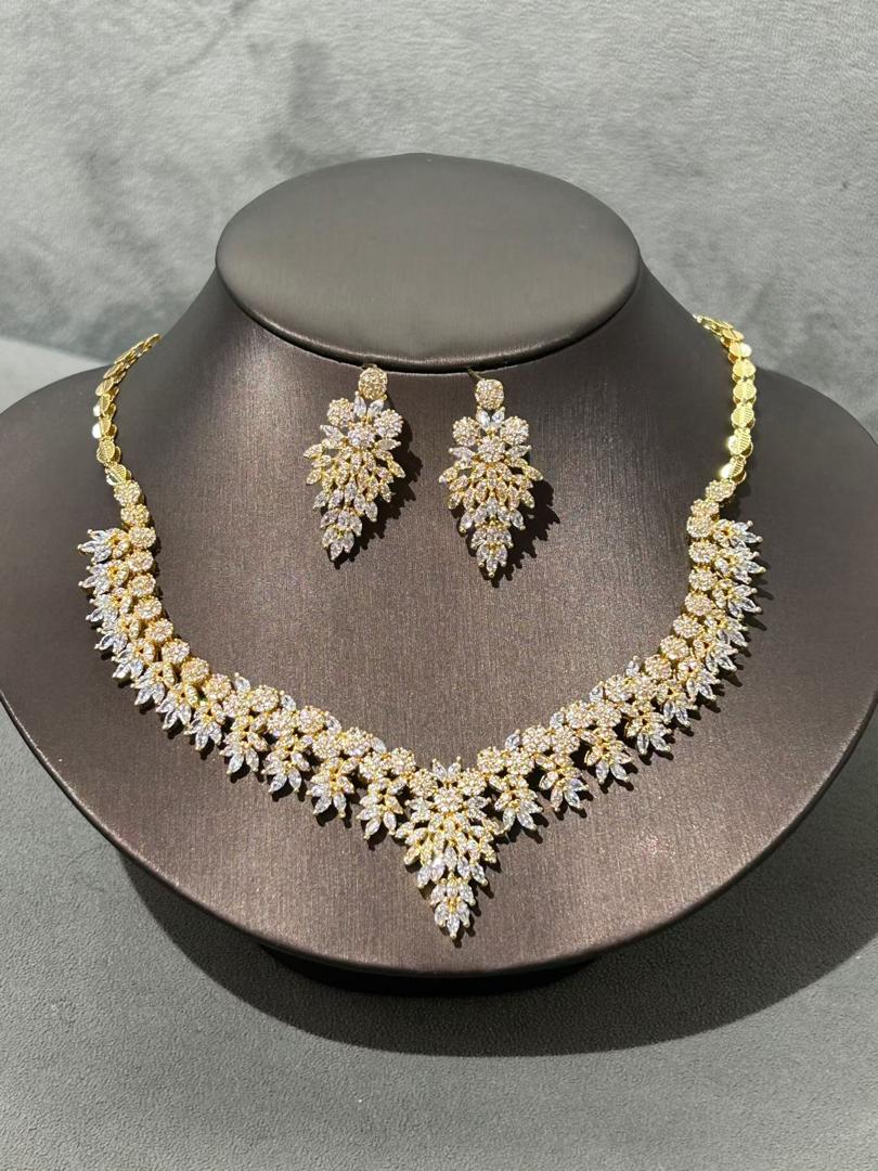 2pcs Zirconia Jewelry Set