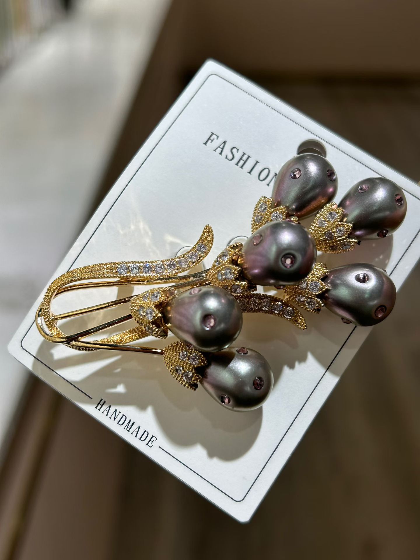 Beautiful Zirconia Brooches
